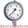 MANOMETR, WERSJA ZE STALI CRNI 233.50.100 0-10BAR G1/2 glicerynowy certyfikat 3.1