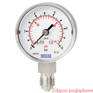 Manometr wersja ze stali CrNi, model 131.11.50,   0-25BAR   G1/4 