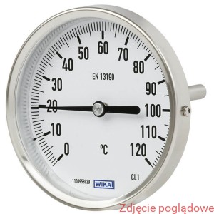 TERMOMETR BIMETALICZNY, A52.100/S, 0-160ST.c L-80X8MM G1/2