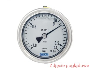MANOMETR WERSJA ZE STALI CrNi 232.50.063 0-10BAR 232.50 M12X1,5 TYLNE