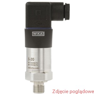 PRZETWORNIK CIŚNIENIA S-20 0-10BAR WZGL.G1/2 B 4-20MA  WTYCZKA L
