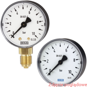 Manometr standardowy , model 111.12.040  0-4 bar G1/8B stal 