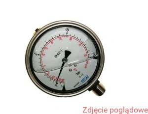 Manometr , wersja ze stali CrNi 233.50.100 -1/+24 bar 2. Skale Temperaturskale NH3 (R717) M20x1,5 