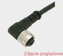 Wtyczka katowa 5-pinowa M12x1 pod kabel D 4-6 mm 