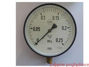 MANOMETR standardowy o podwyższonej wytrzymałości ,model 111.20.160 , zakres 0-0,25MPA  M20X1,5