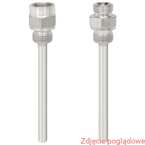 OSŁONA TERMOMETRYCZNA, MODEL TW45 , FORMA 5,  G1/2"/G1/2" L-73MM STAL NIERDZEWNA 