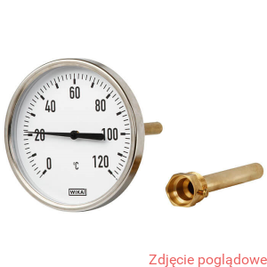 Termometr bimetaliczny A50.20.080 0...120°C L1=40x9mm G1/2" oprawa ocynk