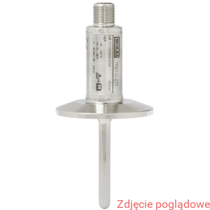 Miniaturowy termometr rezystancyjny TR21-C dla sterylnych procesów technolog. -50/150st.C CLAMP DN25-40 PT100,3-PRZEW. L=6x50mm