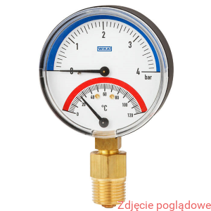 Termomanometr WP 100.12.063 0.4 MPa 0...120°C R 1/2-ISO7 (DIN2999)