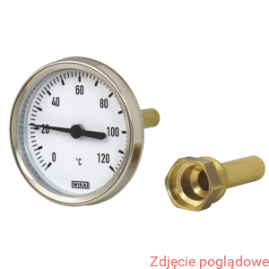Termometr bimetaliczny A46.20.100 -20...+60°C L1=100x9mm G1/2" oprawa aluminium