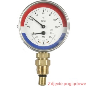 TERMOMANOMETR WP 100.12.080 0-0,6MPA/0-120ST.C R 1/2-ISO7 (DIN2999) 