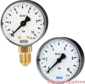 MANOMETR STANDARDOWY, MODEL 111.10.100 0-25BAR G1/2" TWORZYWO