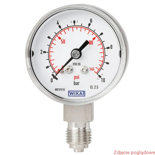 MANOMETR40-R-2,5 0..1MPA 131.11 G1/4" KO
