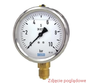 MANOMETR GLICERYNOWY MODEL 113.53.040 0-10BAR G1/4' TYLNE CENTRYCZNE BEZ WYPEŁNIENIA