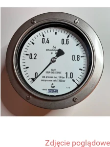 MANOMETR RÓŻNICOWY 732.14.160 0-1BAR 2X1/2' NPT DOLNE
