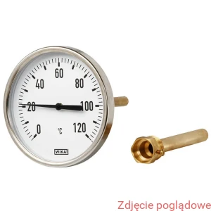 TERMOMETR BIMETALICZNY A50.100 0-120ST.C L-100MM G1/2 ALUMINUM