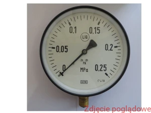 MANOMETR standardowy o podwyższonej wytrzymałości ,model 111.20.160 , zakres 0-0,25MPA  M20X1,5
