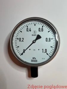 MANOMETR, WERSJA ZE STALI CRNI 232.30.160  0..1MPA  M20X1,5 DOLNE WERSJA BEZPIECZNA