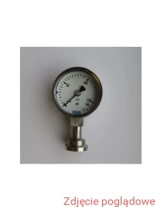 MANOMETR Z SEPAROREM WRESJA ZE STALI CRNI 131.11.050 0-160PSI 990.22 ŚRednica zacisku 25,0 mm