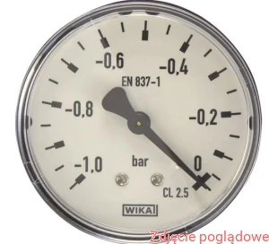 MANOMETR STANDARDOWY MODEL 111.12.063-T-2,5 -1/0BAR M12X1,5 OPR.TWORZYWO