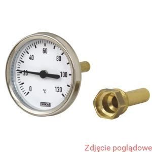 Termometr bimetaliczny A46.20.100 -20...+60°C L1=100x9mm G1/2" oprawa aluminium