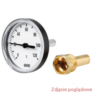 Termometr bimetaliczny A46.20.063 0...120°C L1=160x9mm G1/2" oprawa ocynk