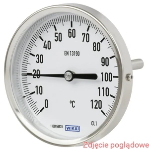 Termometr bimetaliczny A52.063/1, 0-200°C, L=045x8mm  czujnik gładki
